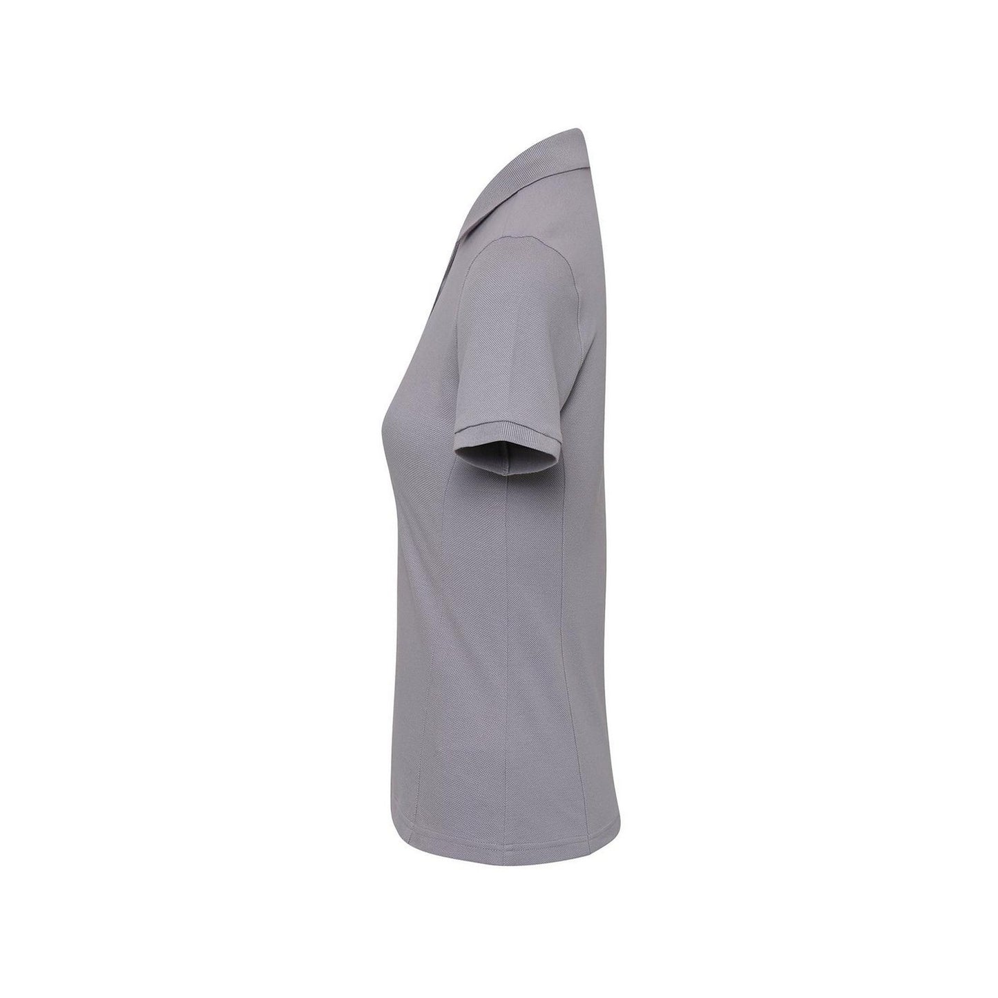 Silver - Side - Premier Womens-Ladies Coolchecker Plus Polo Shirt