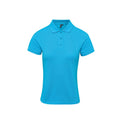 Silver - Front - Premier Womens-Ladies Coolchecker Plus Polo Shirt