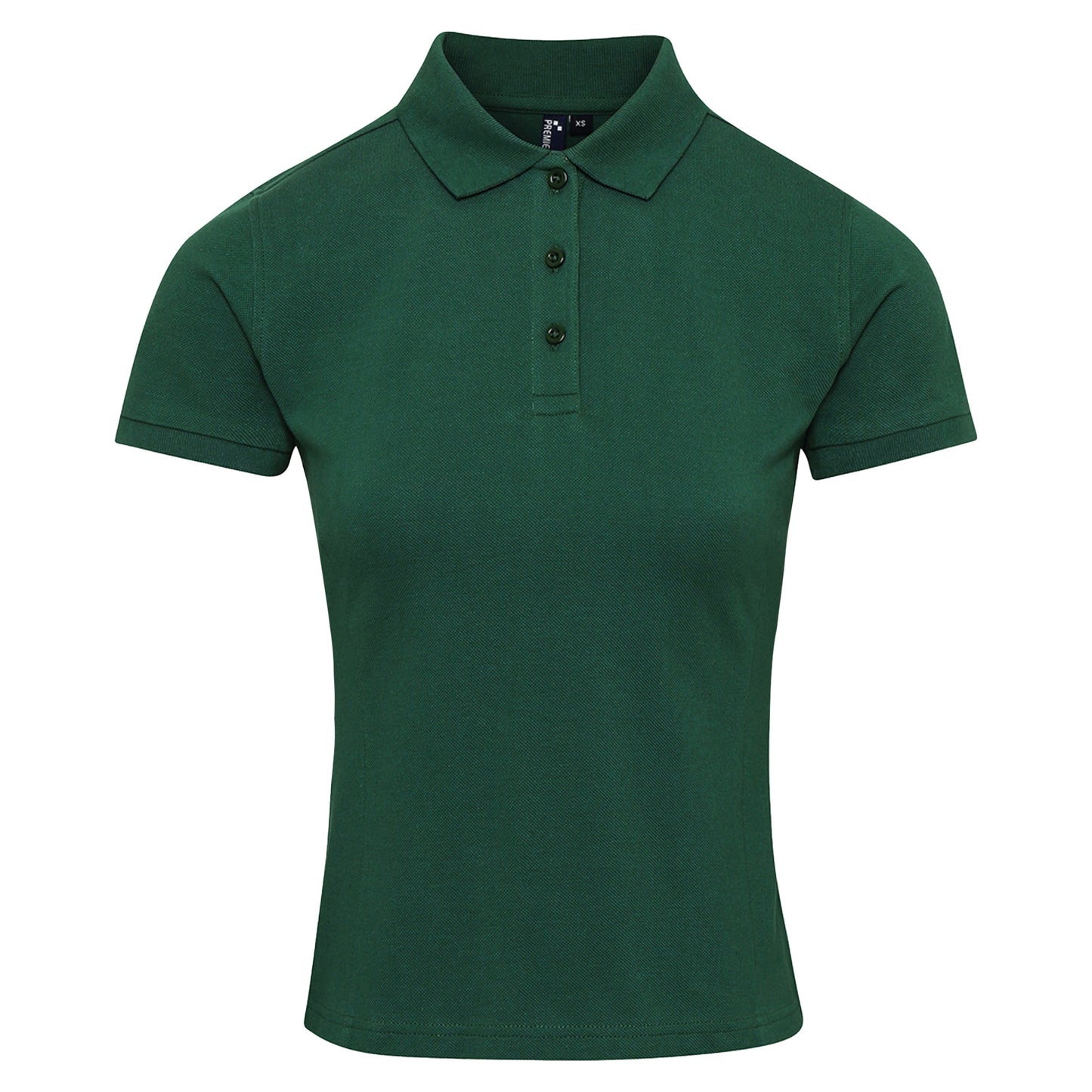 Bottle Green - Front - Premier Womens-Ladies Coolchecker Plus Polo Shirt