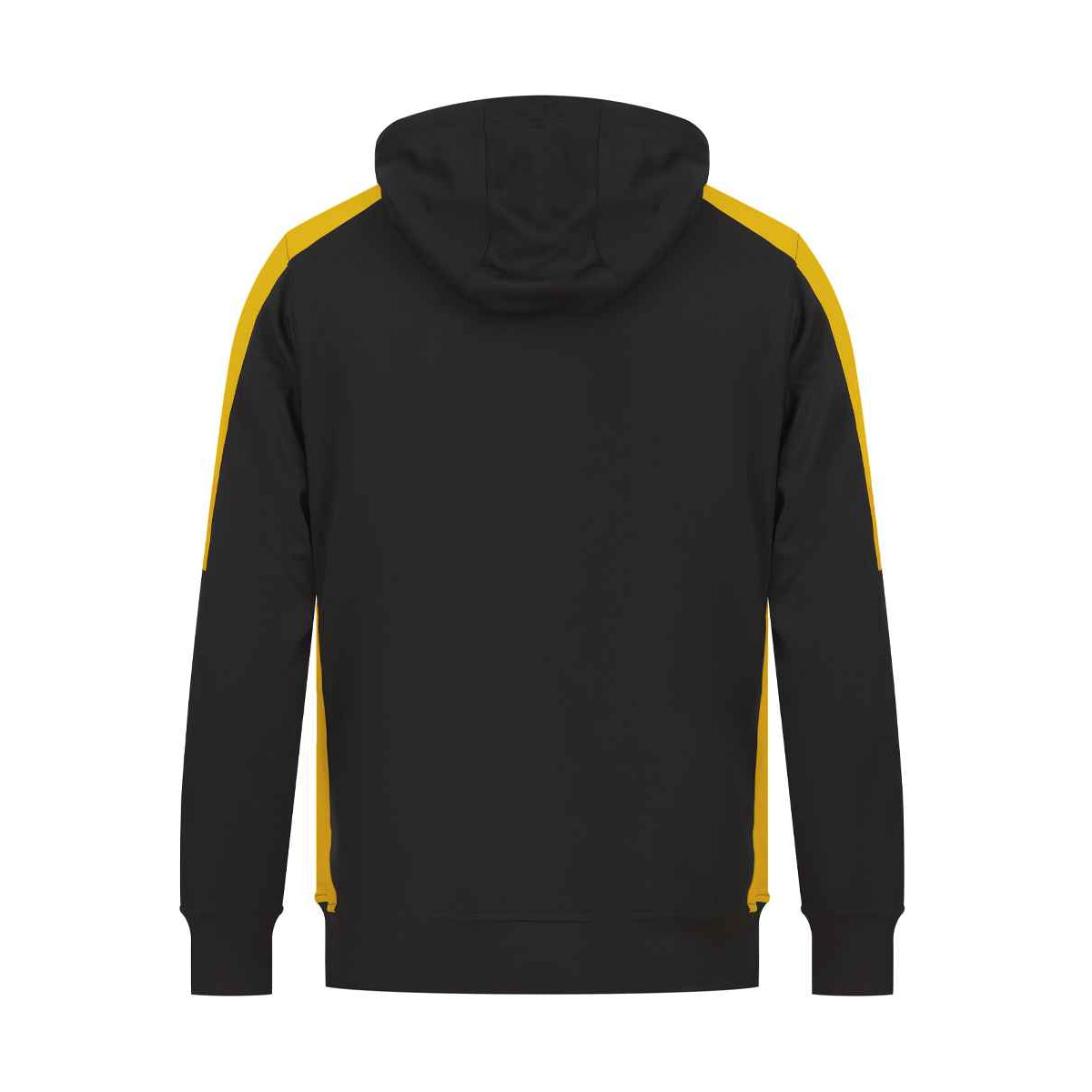 Black-Gold - Back - Finden & Hales Unisex Adult Team Hoodie
