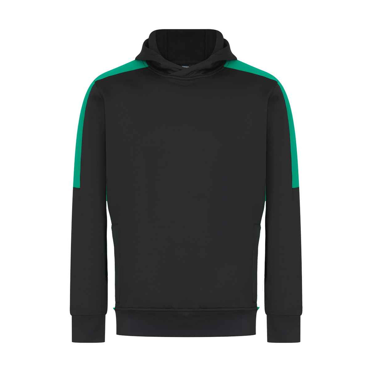 Black-Emerald - Front - Finden & Hales Unisex Adult Team Hoodie