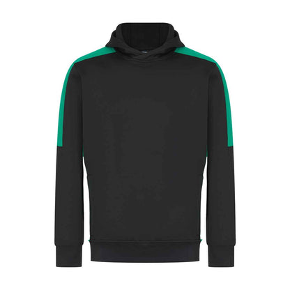 Black-Emerald - Front - Finden & Hales Unisex Adult Team Hoodie