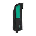 Black-Emerald - Side - Finden & Hales Unisex Adult Team Hoodie