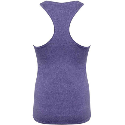 Purple Marl - Back - Tombo Womens-Ladies Racerback Tank Top