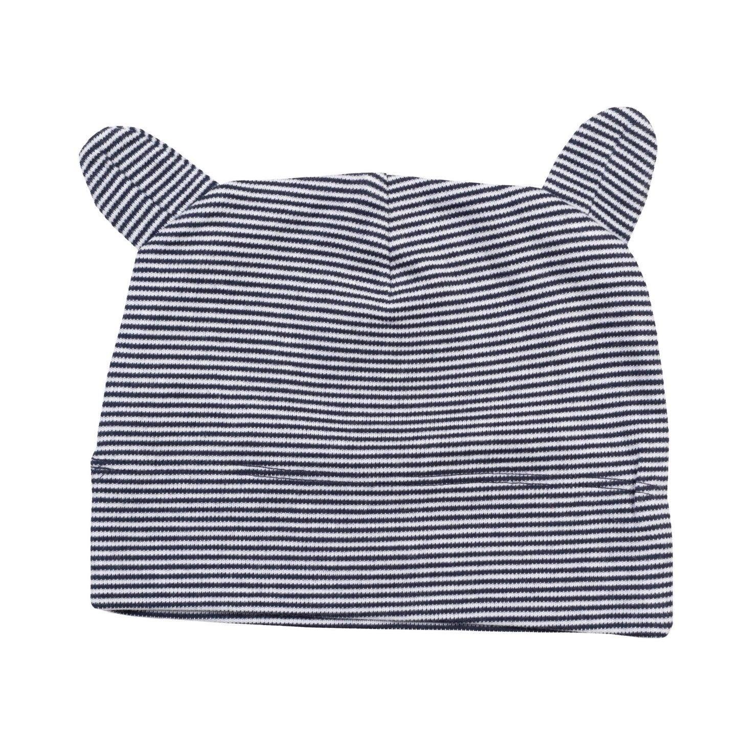 White-Nautical Navy - Front - Babybugz Baby Ears Hat