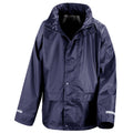 Navy - Lifestyle - Result Core Childrens-Kids Waterproof Rain Suit Set