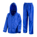Royal Blue - Front - Result Core Childrens-Kids Waterproof Rain Suit Set