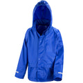 Royal Blue - Back - Result Core Childrens-Kids Waterproof Rain Suit Set