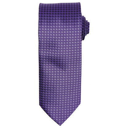 Purple - Front - Premier Puppytooth Tie