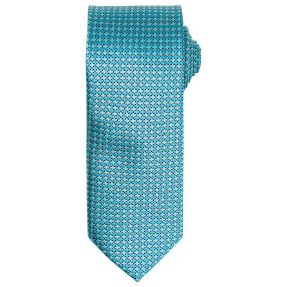Turquoise - Front - Premier Puppytooth Tie