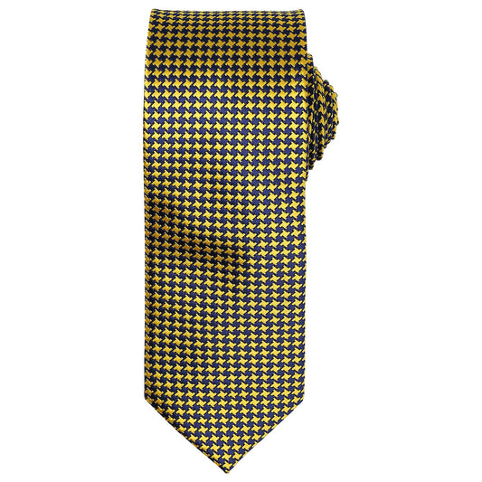 Gold - Front - Premier Puppytooth Tie