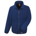 Navy - Front - WORK-GUARD by Result Unisex Adult Heavy Duty Fleece Jacket