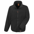 Black - Front - WORK-GUARD by Result Unisex Adult Heavy Duty Fleece Jacket