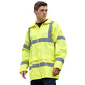 Yellow - Back - Portwest Unisex Adult Hi-Vis Waterproof Jacket