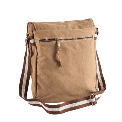 Sahara - Back - Quadra Vintage Canvas Messenger Bag