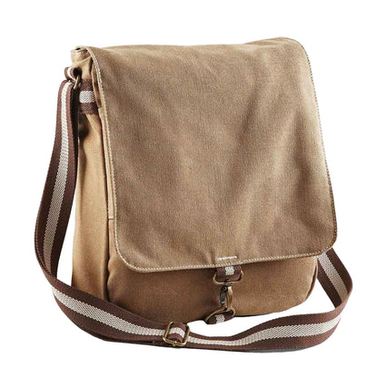 Sahara - Front - Quadra Vintage Canvas Messenger Bag