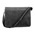 Vintage Black - Front - Quadra Vintage Messenger Bag