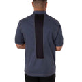 Indigo Heather - Back - Le Chef Mens Asymmetric Chef Jacket