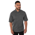 Grey Heather - Back - Le Chef Mens Asymmetric Chef Jacket