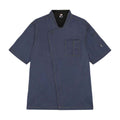 Indigo Heather - Front - Le Chef Mens Asymmetric Chef Jacket