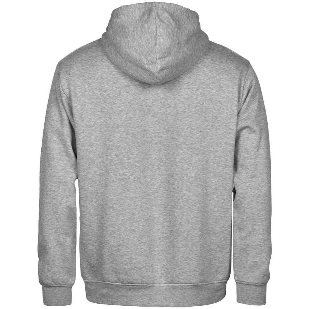 Heather Grey - Back - Tee Jays Mens Power Organic Heather Hoodie