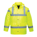 Yellow - Front - Portwest Unisex Adult Hi-Vis Traffic Jacket