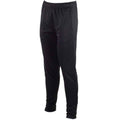 Black - Side - Tombo Mens Slim Leg Training Jogging Bottoms