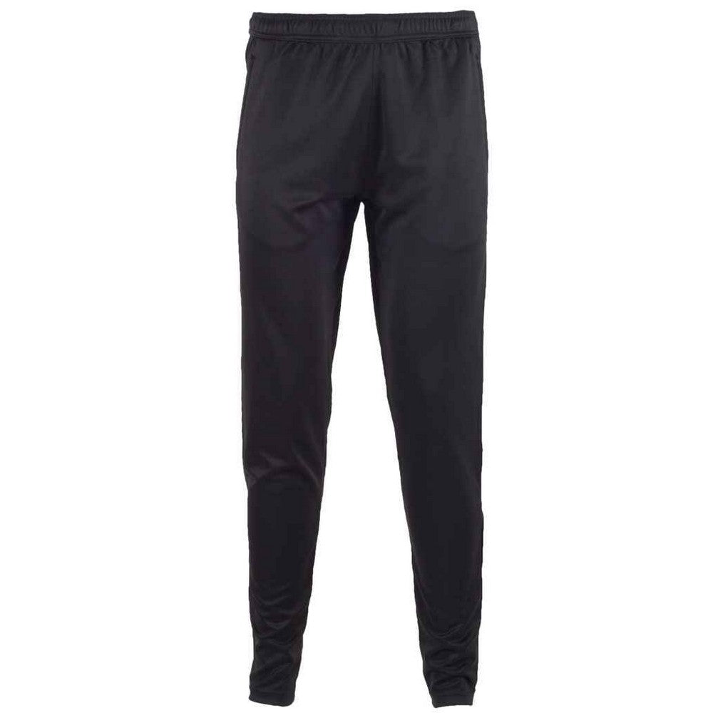 Black - Front - Tombo Mens Slim Leg Training Jogging Bottoms