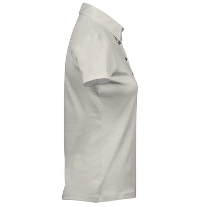 Cement - Side - Tee Jays Womens-Ladies Pima Cotton Interlock Stitching Polo Shirt