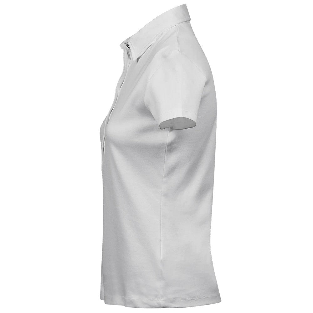 Cement - Lifestyle - Tee Jays Womens-Ladies Pima Cotton Interlock Stitching Polo Shirt