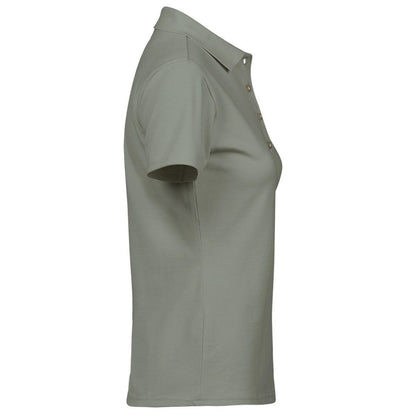 Sage - Side - Tee Jays Womens-Ladies Pima Cotton Interlock Stitching Polo Shirt