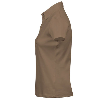 Wood - Lifestyle - Tee Jays Womens-Ladies Pima Cotton Interlock Stitching Polo Shirt