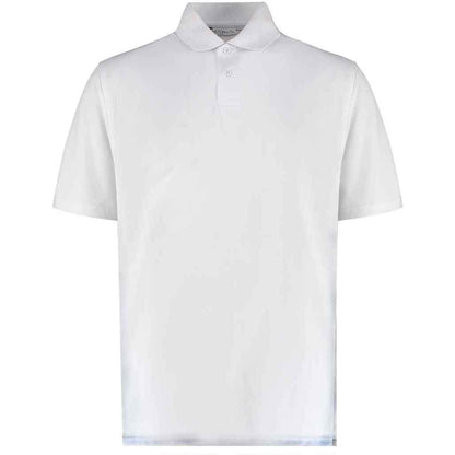 White - Front - Kustom Kit Mens Cooltex Plus Regular Polo Shirt