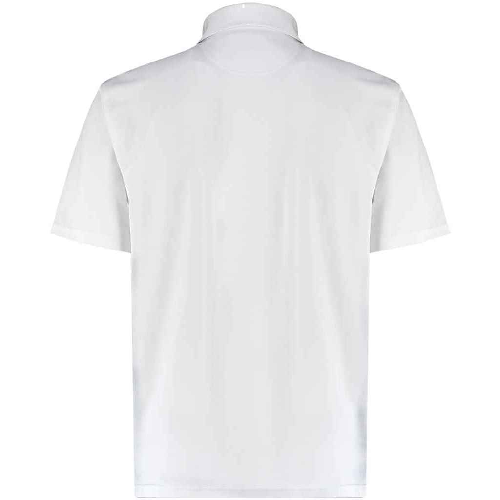 White - Back - Kustom Kit Mens Cooltex Plus Regular Polo Shirt