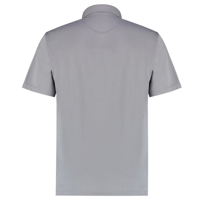 Heather - Back - Kustom Kit Mens Cooltex Plus Regular Polo Shirt