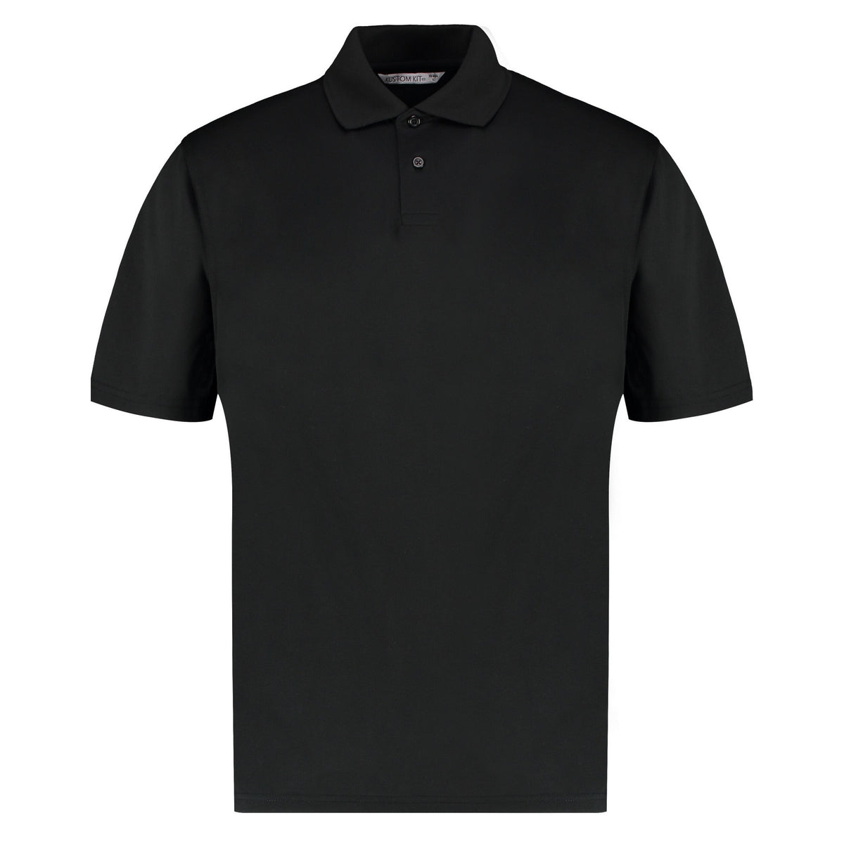 Black - Front - Kustom Kit Mens Cooltex Plus Regular Polo Shirt