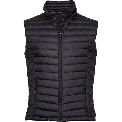 Black - Front - Tee Jays Mens Zepelin Padded Body Warmer