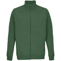 Bottle Green - Front - SOLS Unisex Adult Cooper Full Zip Sweat Jacket