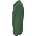 Bottle Green - Side - SOLS Unisex Adult Planet Piqué Long-Sleeved Polo Shirt