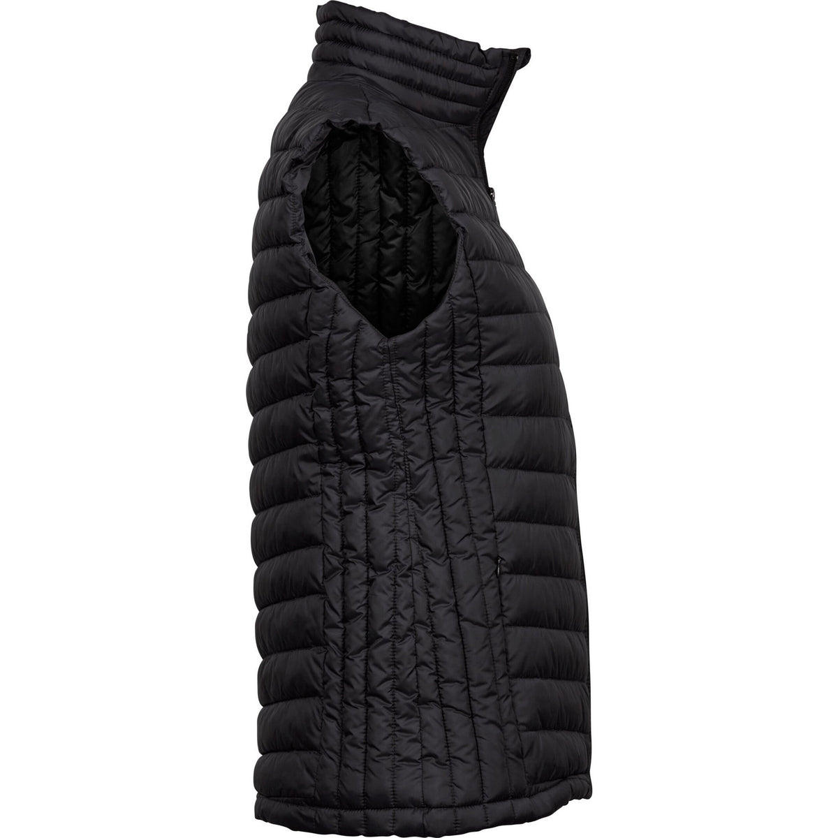 Black - Side - Tee Jays Womens-Ladies Zepelin Padded Body Warmer