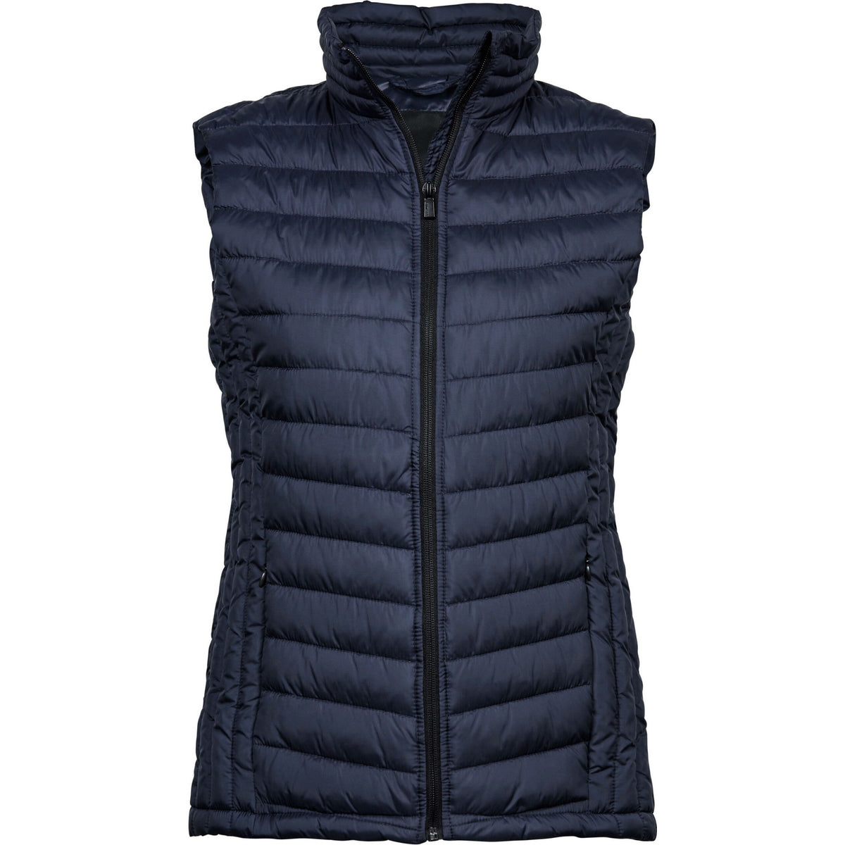 Deep Navy - Front - Tee Jays Womens-Ladies Zepelin Padded Body Warmer