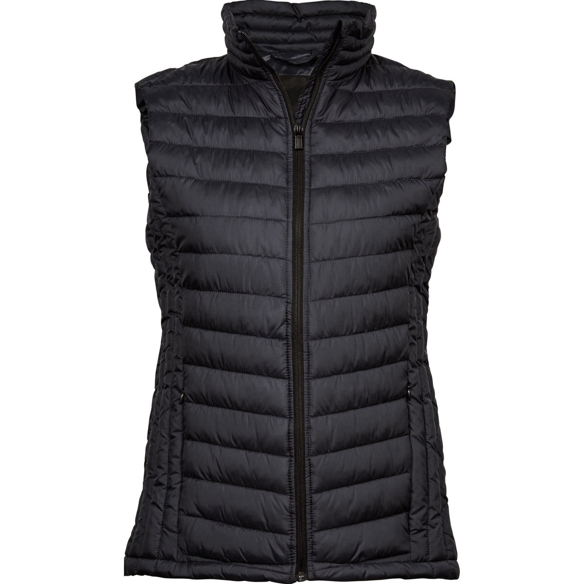 Black - Front - Tee Jays Womens-Ladies Zepelin Padded Body Warmer
