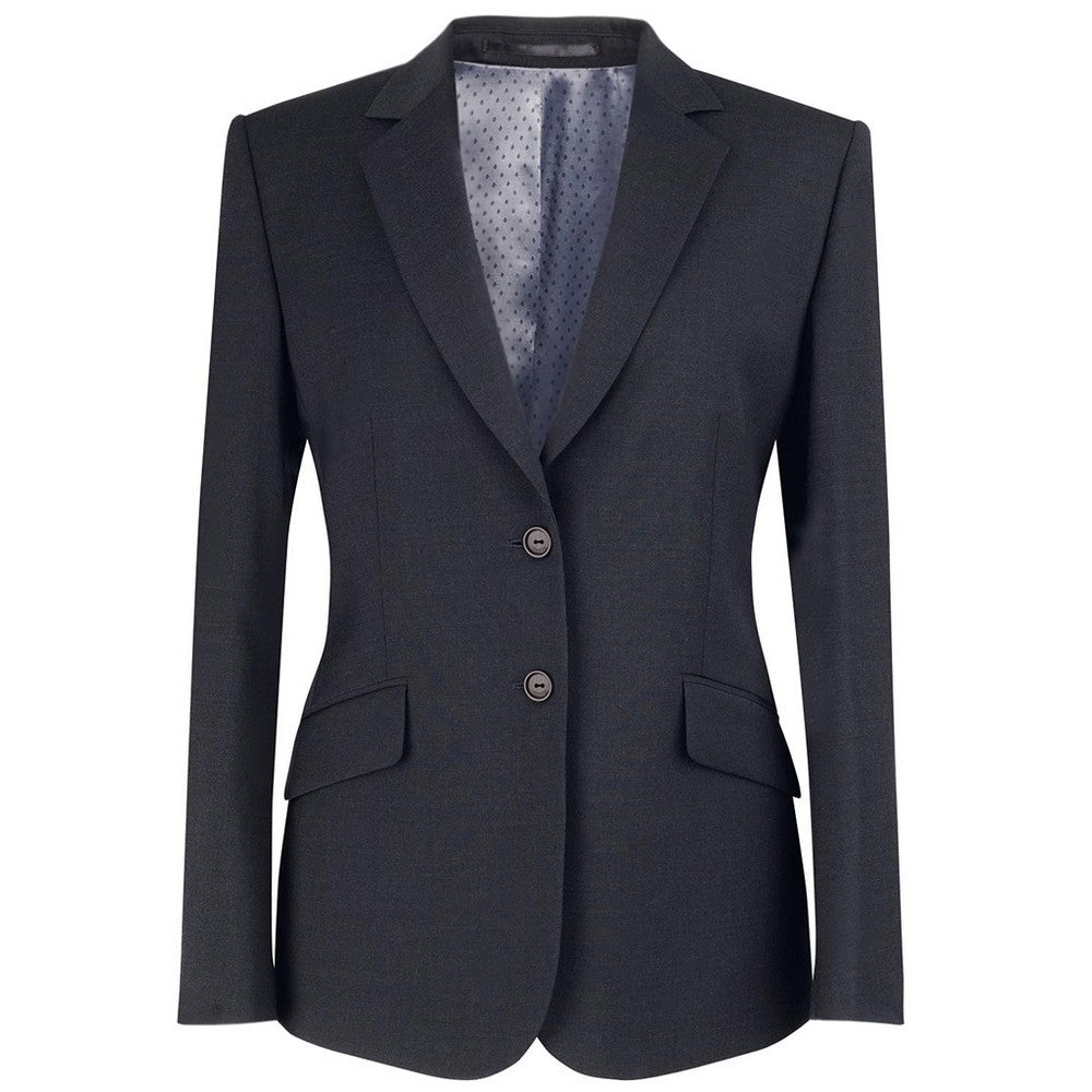 Charcoal - Front - Brook Taverner Womens-Ladies Concept Hebe Blazer