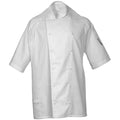 White - Front - Le Chef Unisex Adult Executive Short-Sleeved Chef Jacket