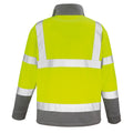 Fluorescent Yellow - Back - Result Unisex Adult Safeguard Microfleece Hi-Vis Jacket