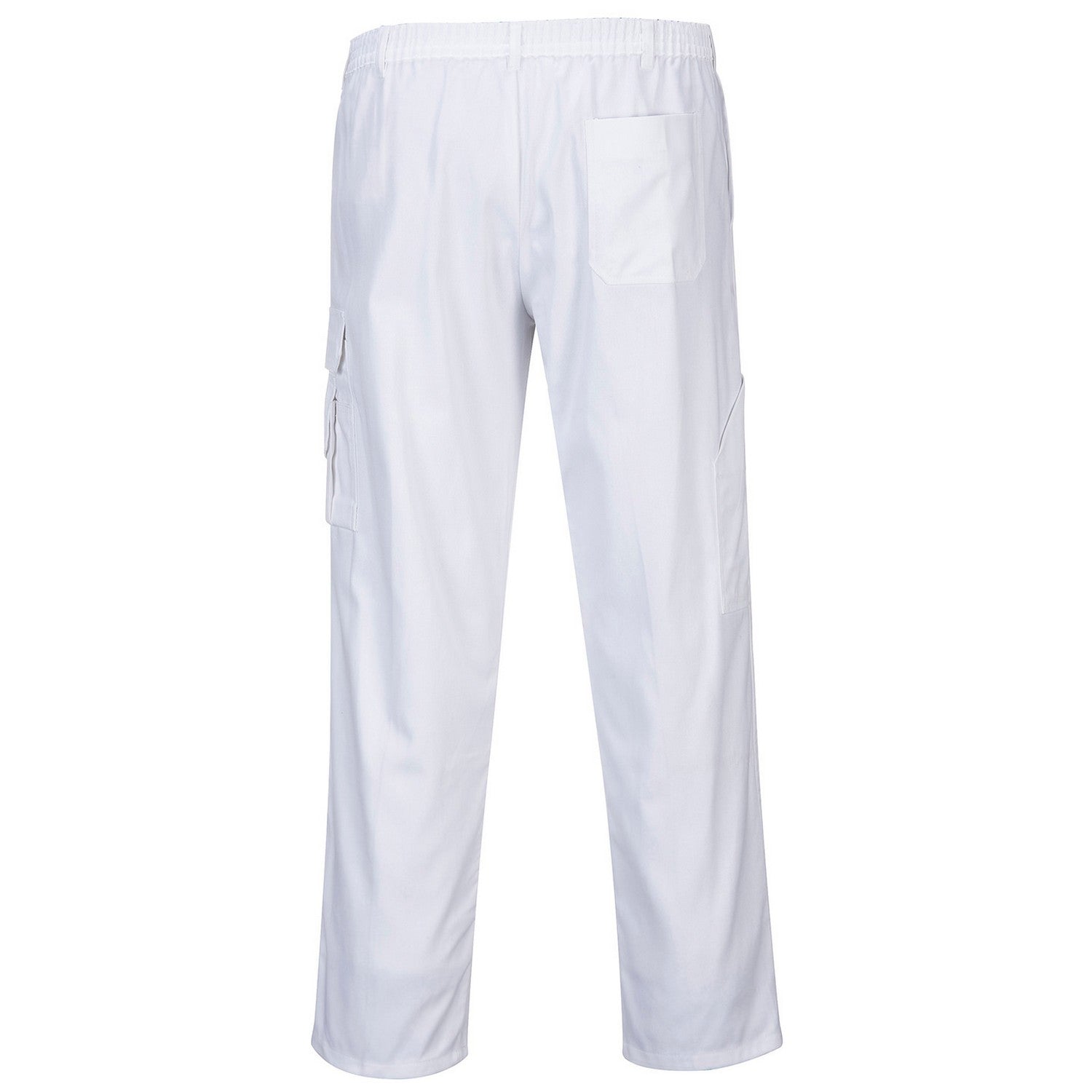 White - Back - Portwest Mens Painting Work Trousers