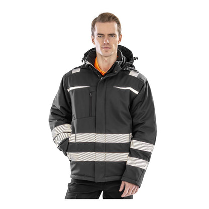 Black - Side - Result Unisex Adult Safe-Guard Dynamic Soft Shell Jacket