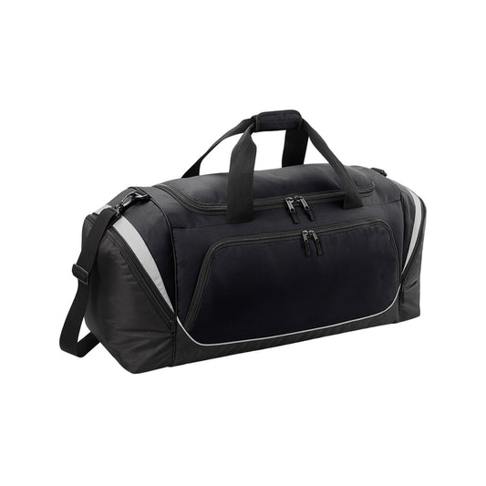 Black-Light Grey - Front - Quadra Pro Team Jumbo Kit Bag