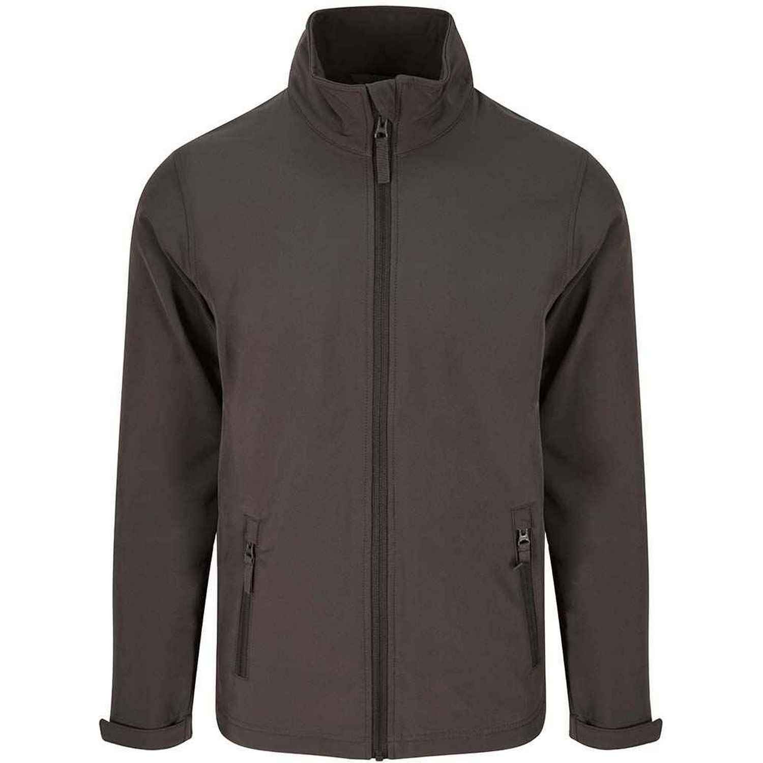 Charcoal - Front - PRO RTX Mens Double Layered Soft Shell Jacket