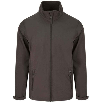 Charcoal - Front - PRO RTX Mens Double Layered Soft Shell Jacket